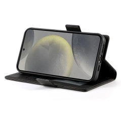 Samsung Galaxy - Plånboksfodral i konstläder till Samsung Galaxy S25