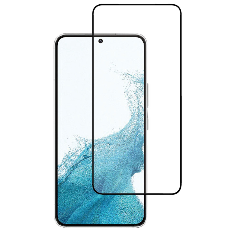 Phone Screen Protector - Champion skärmskydd av härdat glas med svart ram till Samsung Galaxy S23