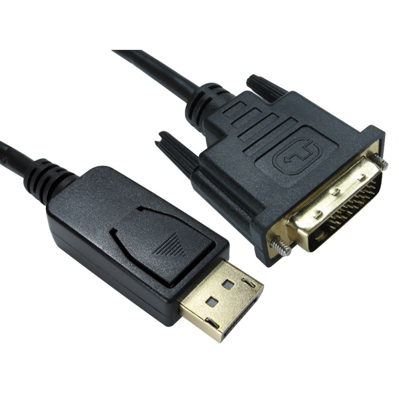 DisplayPort cable and DisplayPort adapter - DisplayPort till DVI-kabel 2 meter