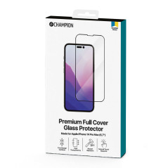 Champion skärmskydd av härdat glas med svart ram till iPhone 14 Pro Max
