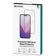 Champion skärmskydd av härdat glas med svart ram till iPhone 14 Pro