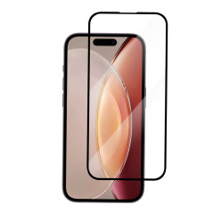 Champion skärmskydd av härdat glas med svart ram till iPhone 15 Pro