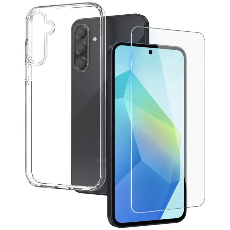 Screen Protector Samsung - Northjo genomskinligt skal samt skärmskydd av härdat glas till Samsung Galaxy A56