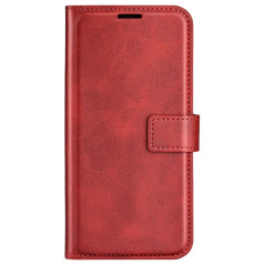 Phone Accessories - Plånboksfodral i rödbrunt konstläder till iPhone 16