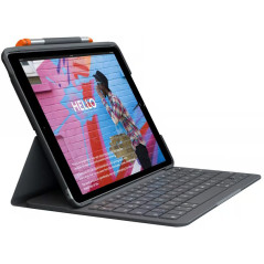 Logitech Slim Folio fodral med tangentbord för iPad 10.2 7th/8th/9th Gen (2019/2020/2021)