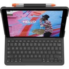 Tablet Keyboard - Logitech Slim Folio fodral med tangentbord för iPad 10.2 7th/8th/9th Gen (2019/2020/2021)