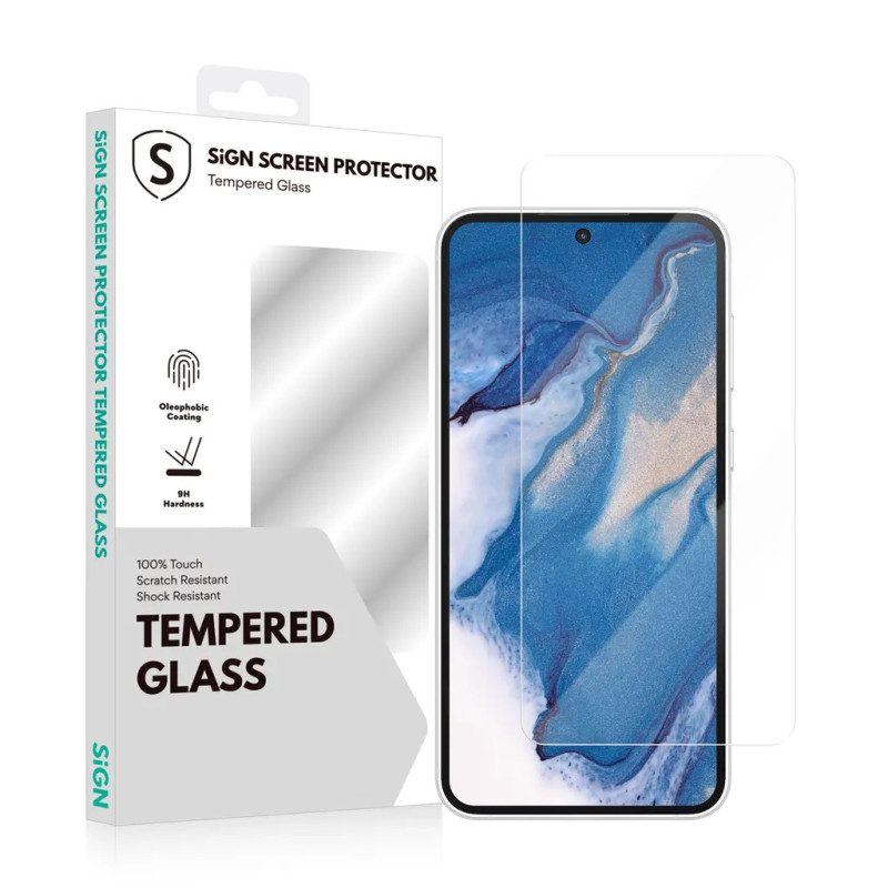 Screen protectors - Skärmskydd Samsung Galaxy S24 FE med stöd för fingeravtrycksläsning