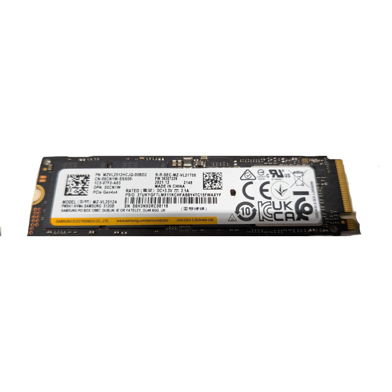 Used hard drives - Samsung PM9A1 512 GB PCIe Gen 4 x4 M.2 2280 NVMe SSD-hårddisk (beg)