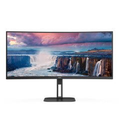 AOC CU34V5C 34" (3440 x 1440) Välvd ultrabred skärm med USB-C PD 65W och högtalare