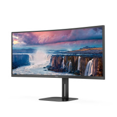 AOC CU34V5C 34" (3440 x 1440) Välvd ultrabred skärm med USB-C PD 65W och högtalare