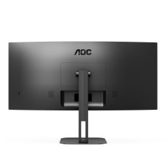 Computer monitor 25" or larger - AOC CU34V5C 34" (3440 x 1440) Välvd ultrabred skärm med USB-C PD 65W och högtalare