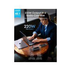 Anker powerbank 20 100 mAh 220 W med 2x USB-C och 1x USB-A
