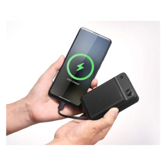 Portable Batteries - Andersson powerbank 20 000 mAh med inbyggd USB-C- och Lightning-kabel (22.5W)