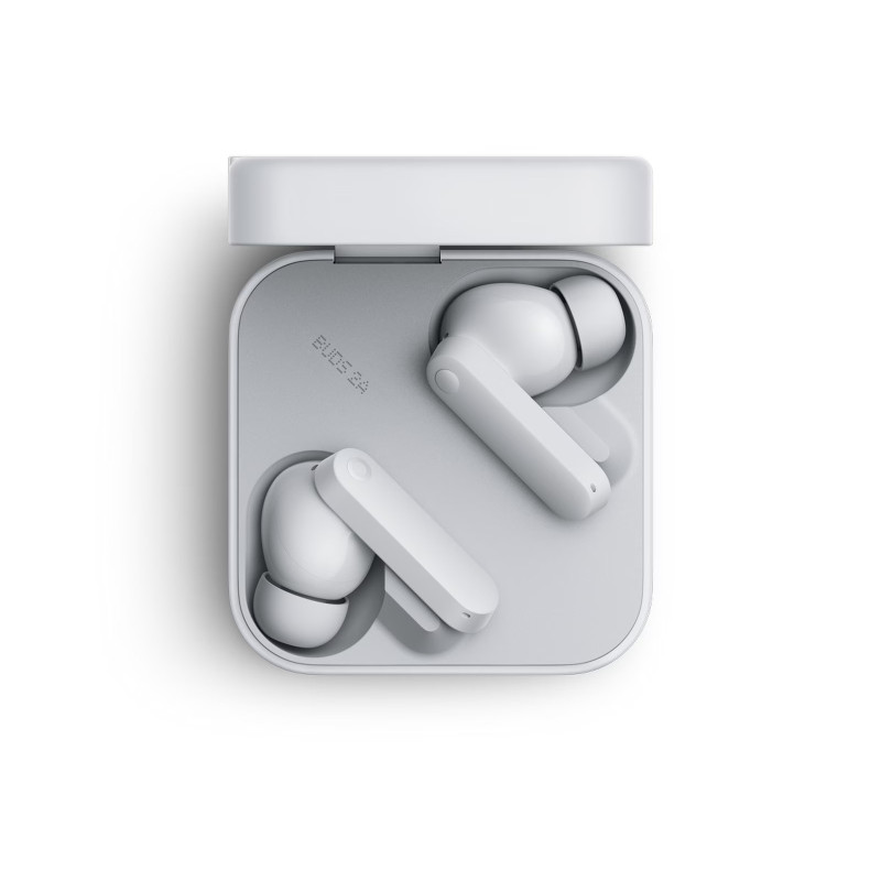 Noise Cancelling Earphones - Cmf Buds 2a äkta trådlösa hörlurar med aktiv brusreducering (ANC) i ljusgrått