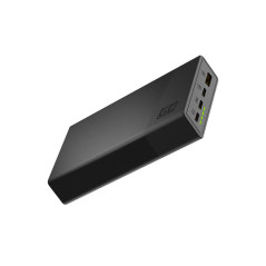 GreenCell snabbladdande 22.5W powerbank 20 000 mAh med 2x USB-C och 1x USB-A