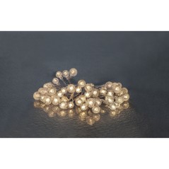 5 meters ljusslinga med 50st varmvita LED-lampor