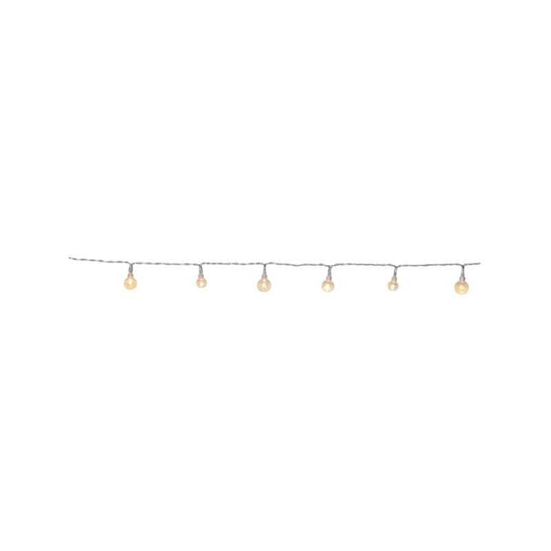 Light string - 5 meters ljusslinga med 50st varmvita LED-lampor