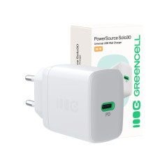 GreenCell snabbladdande USB-C strömadapter 30W PD | GreenCell | CHA...