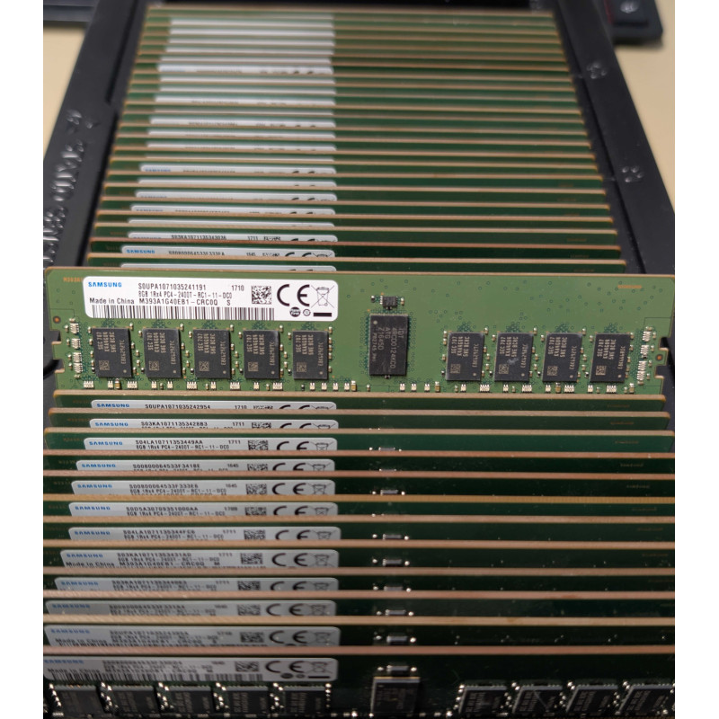 Used RAM memory - Samsung 8GB 2400 MHz ECC RAM-minne DDR4 registrerat RDIMM till stationär dator (beg)