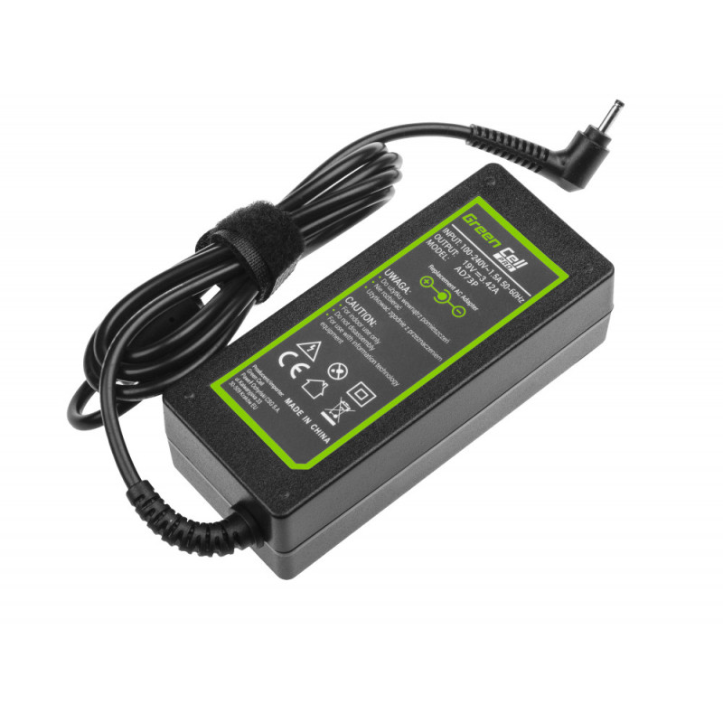 Laptop charger - GreenCell datorladdare 65W för Acer Chromebook med 3.0 mm x 1.1 mm kontakt