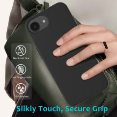 Phone Accessories - Mjukt stöttåligt silikonskal till iPhone 16e och iPhone 17e