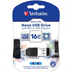 USB Memory Stick Micro 16GB OTG-sovittimeen