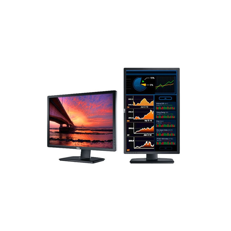 Used computer monitors - 24" Dell LED-näyttö IPS-paneeli (used)