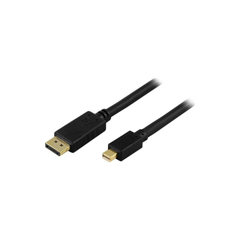Screen Cables & Screen Adapters - MiniDisplayPort till DisplayPort-kabel 1 meter