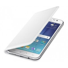 Cases - Samsung Flip Wallet White till Samsung Galaxy J5