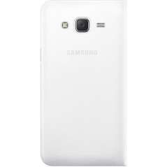 Cases - Samsung Flip Wallet White till Samsung Galaxy J5