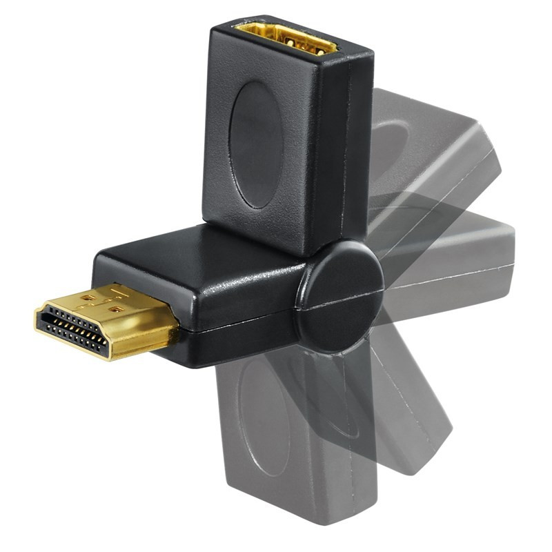 Screen Cables & Screen Adapters - Vinklad HDMI-adapter från HAMA