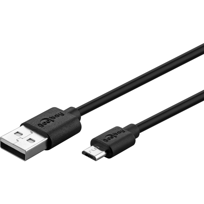 Chargers and Cables - MicroUSB-kabel Goobay 1 meter