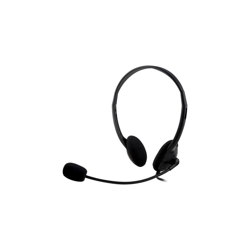 Chat Headset - Deltaco headset till dator med 2x 3.5mm ljudanslutningar