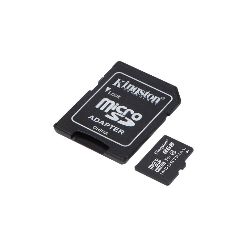 Memorycard - Kingston microSDHC + SDHC 8GB (Class 10)