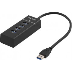 USB 3.0-hubb med 4 portar