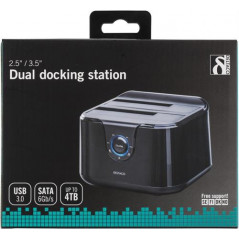 Docking Stations for Hard drives - Dockningsstation för dubbla SATA-hårddiskar med kopieringsfunktion