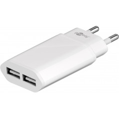 Strömadapter för 2xUSB-laddare 2.1 ampere