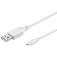 Goobay MicroUSB-kabel vit