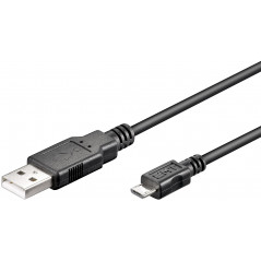 Goobay MicroUSB-kabel svart