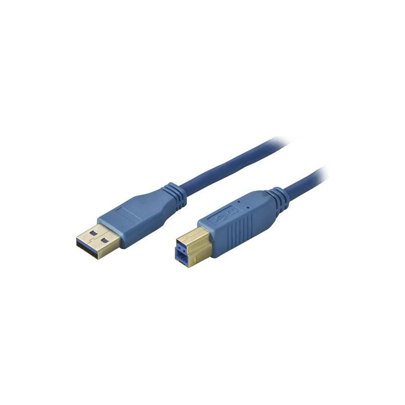 USB cable and USB hub - USB 3.0 kabel Typ A ha - Typ B ha 1m