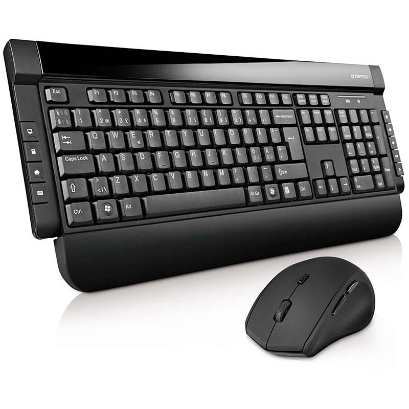 Keyboard & Computer Mouse - Andersson trådlöst tangentbord & mus