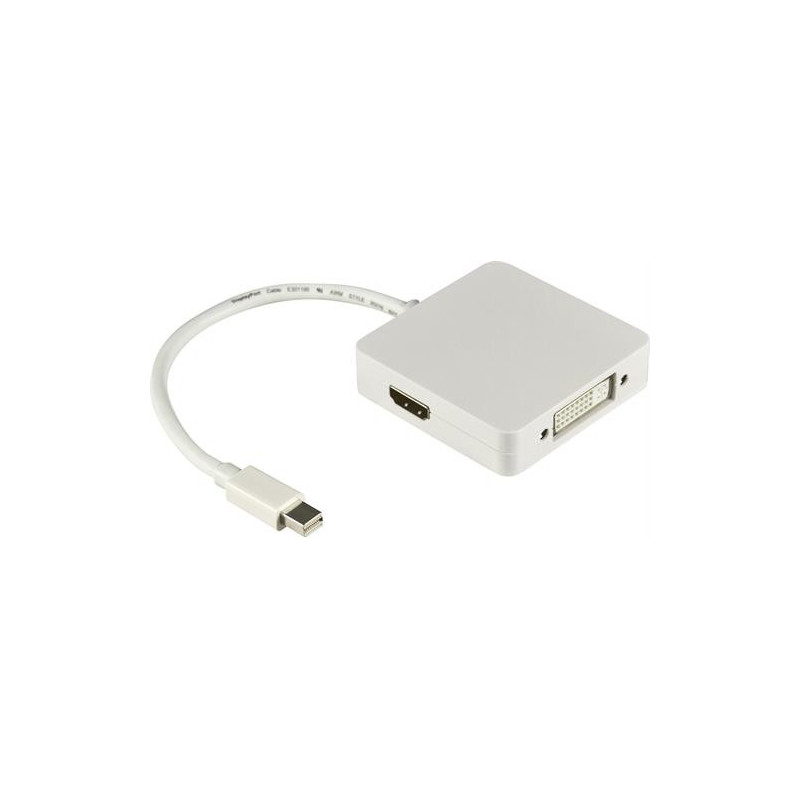 Screen Cables & Screen Adapters - MiniDisplayPort till DP/DVI/HDMI-adapter med ljud