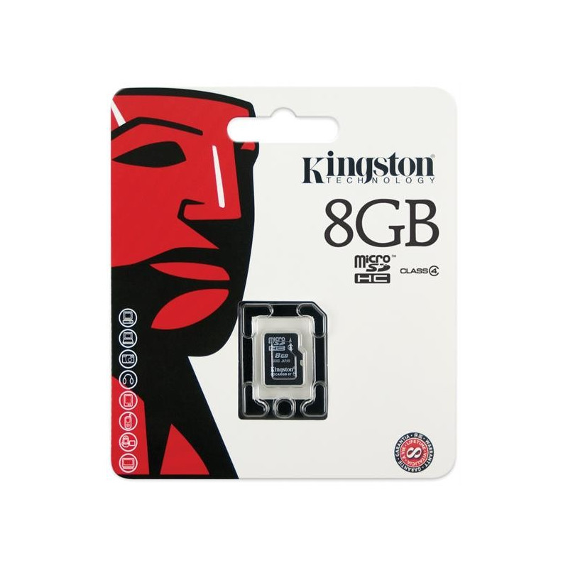 Memorycard - Kingston microSDHC 8GB (Klass 4)