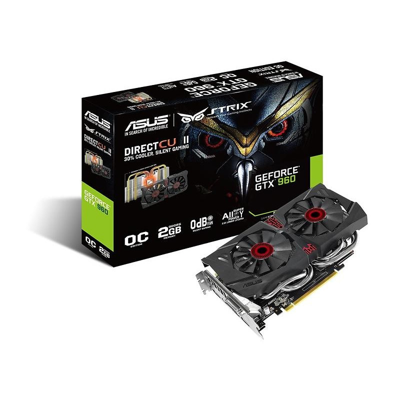 Components - Asus GeForce GTX 960 Strix DirectCU II OC HDMI 3xDP 2GB