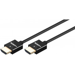 2 meters slimmad HDMI-kabel