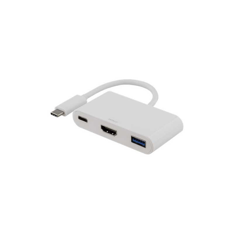 Screen Cables & Screen Adapters - USB-C till HDMI-adapter med USB- och USB-C-port