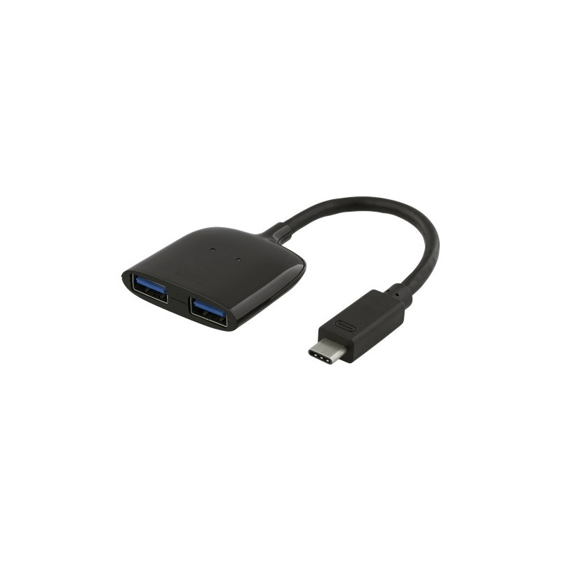 USB cable and USB hub - USB-C-hubb med 2 USB 3.1-portar