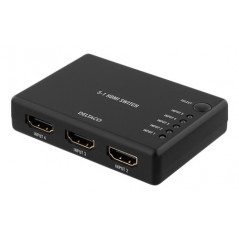 Deltaco HDMI-switch med fjärrkontroll