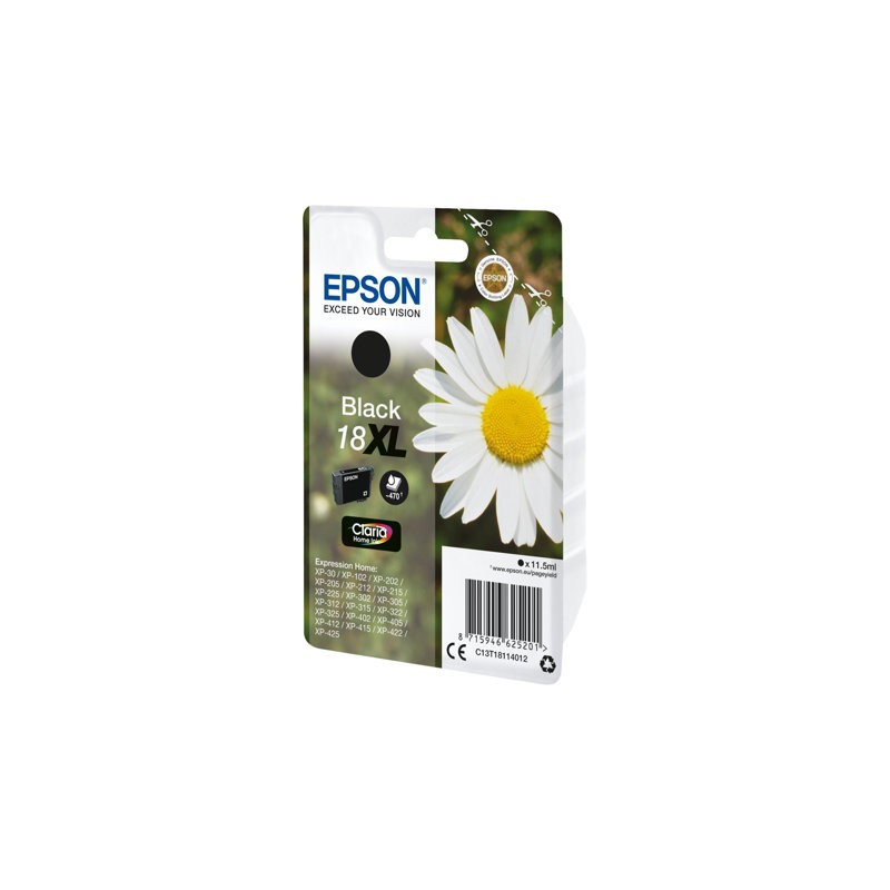 Printer Supplies - XL Bläckpatron EPSON 18XL svart