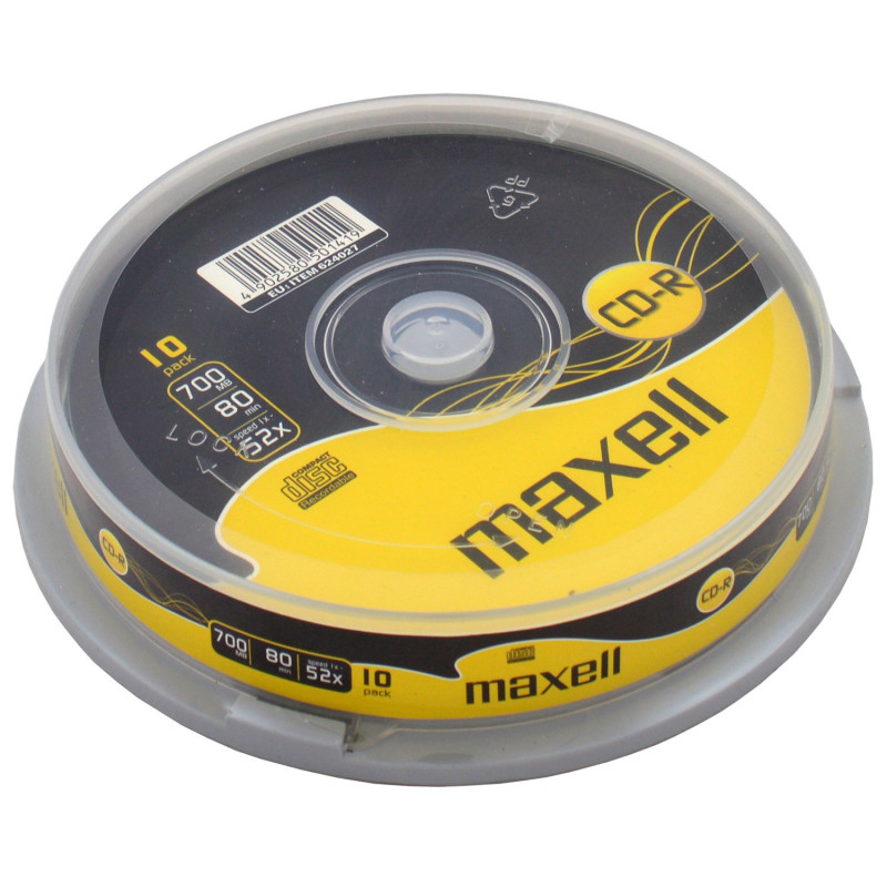 DVD Burner & Blue-Ray - Maxell CD-R 52x 700MB 10-pack